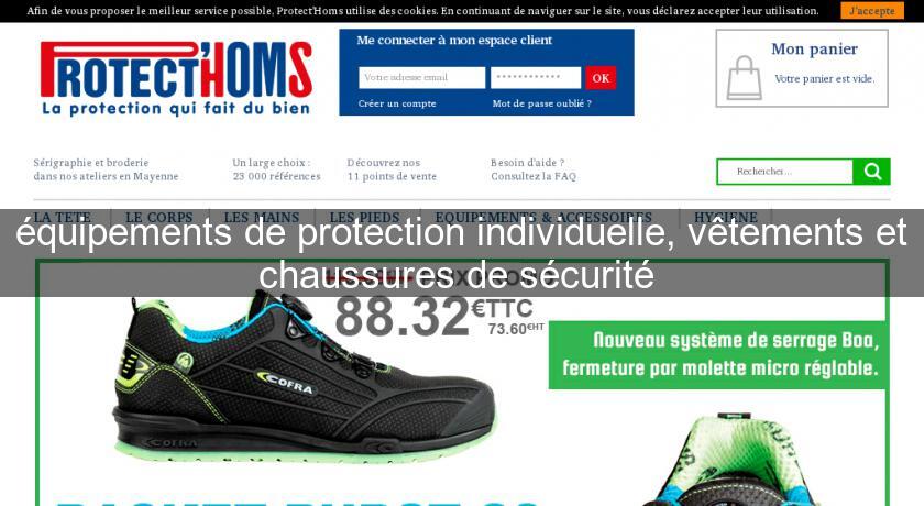 équipements de protection individuelle, vêtements et chaussures de sécurité équipements de protection individuelle, vêtements et chaussures de sécurité