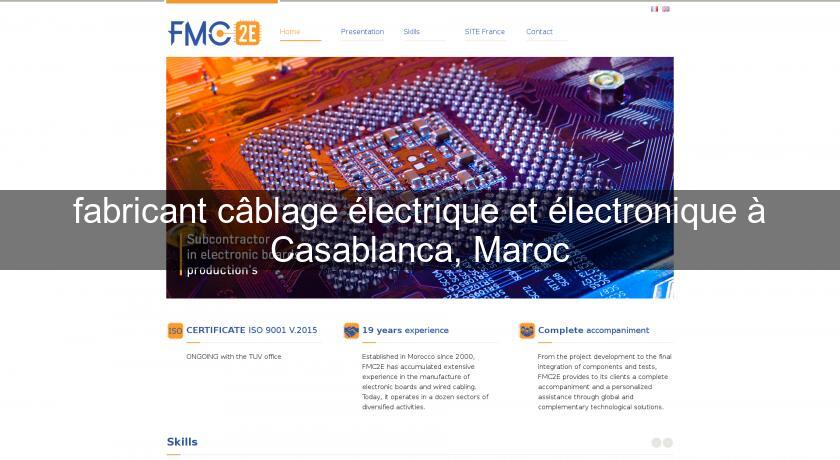 fabricant câblage électrique et électronique à Casablanca, Maroc fabricant câblage électrique et électronique à Casablanca, Maroc