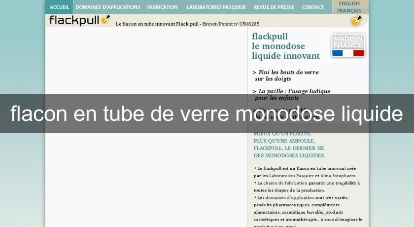 flacon en tube de verre monodose liquide flacon en tube de verre monodose liquide