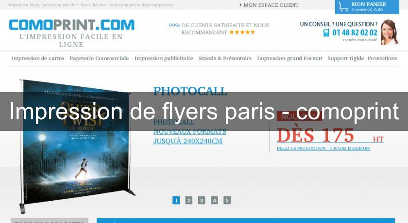 Impression de flyers paris - comoprint Impression de flyers paris - comoprint