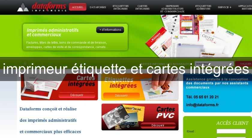 imprimeur étiquette et cartes intégrées imprimeur étiquette et cartes intégrées