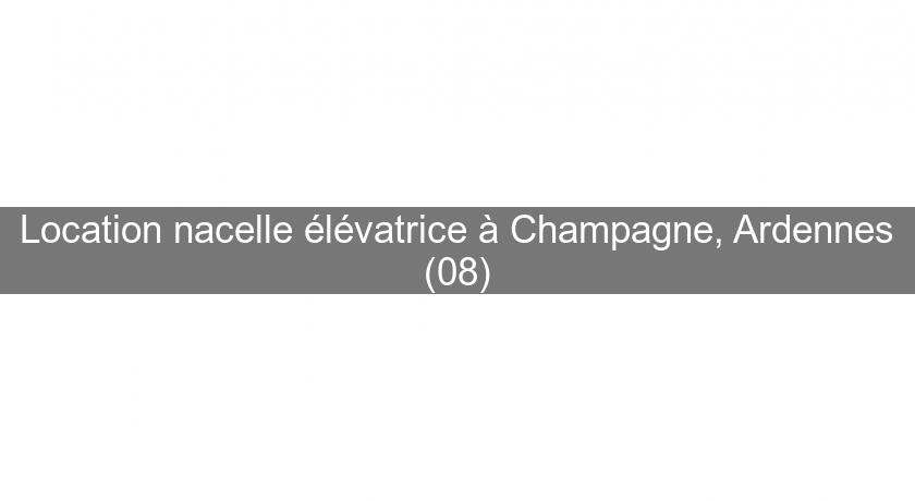 Location nacelle élévatrice à Champagne, Ardennes (08) Location nacelle élévatrice à Champagne, Ardennes (08)