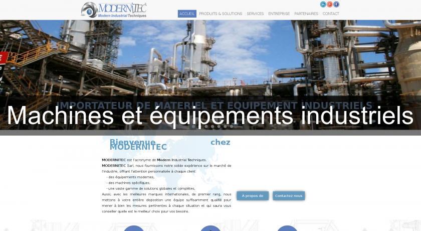Machines et équipements industriels Machines et équipements industriels