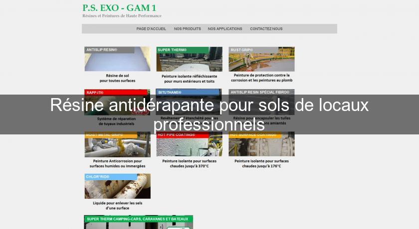 Résine antidérapante pour sols de locaux professionnels Résine antidérapante pour sols de locaux professionnels