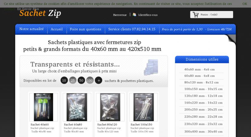 Sachet refermable par zip Sachet refermable par zip