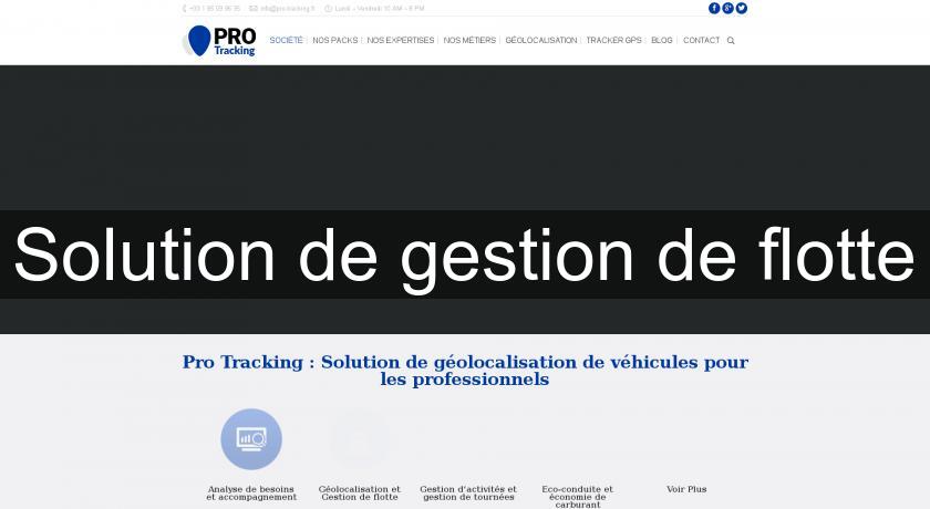 Solution de gestion de flotte Solution de gestion de flotte