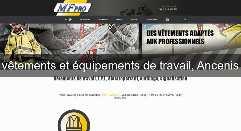 vêtements et équipements de travail, Ancenis vêtements et équipements de travail, Ancenis