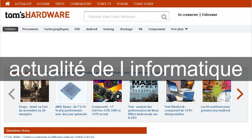 actualité de l'informatique actualité de l'informatique
