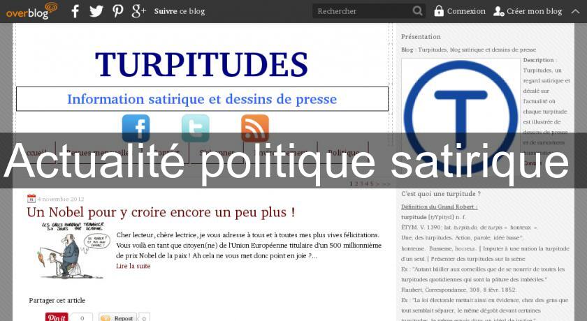 Actualité politique satirique Actualité politique satirique