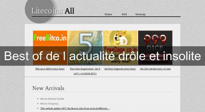 Best of de l'actualité drôle et insolite Best of de l'actualité drôle et insolite