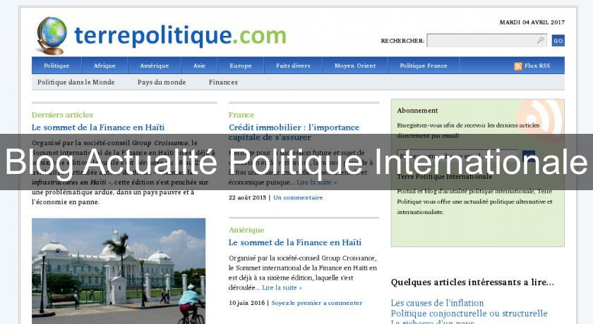 Blog Actualité Politique Internationale Blog Actualité Politique Internationale