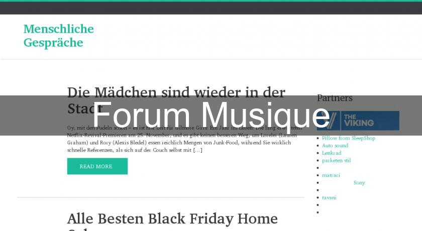 Forum Musique Forum Musique