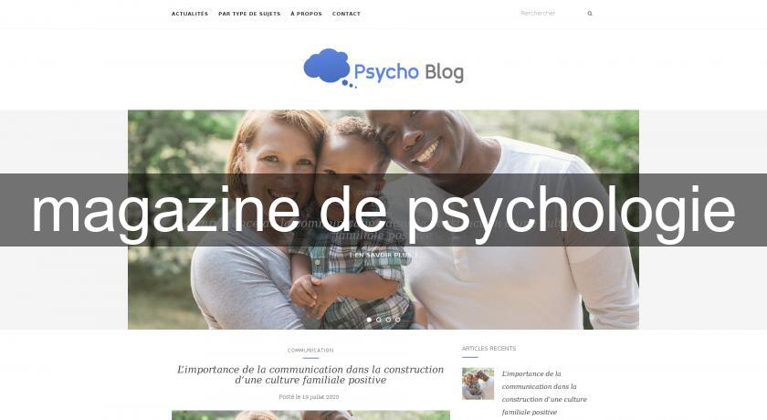 magazine de psychologie magazine de psychologie