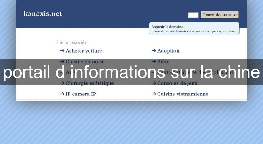 portail d'informations sur la chine portail d'informations sur la chine