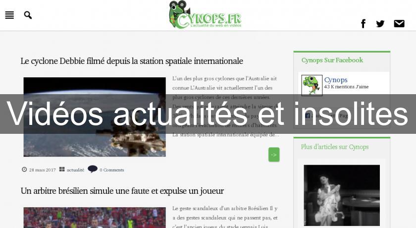 Vidéos actualités et insolites Vidéos actualités et insolites