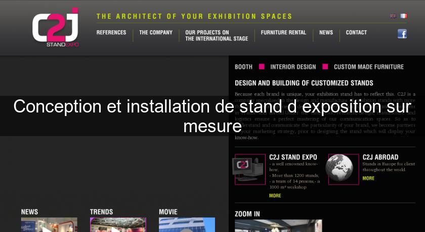 Conception et installation de stand d'exposition sur mesure Conception et installation de stand d'exposition sur mesure
