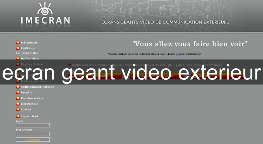 ecran geant video exterieur ecran geant video exterieur