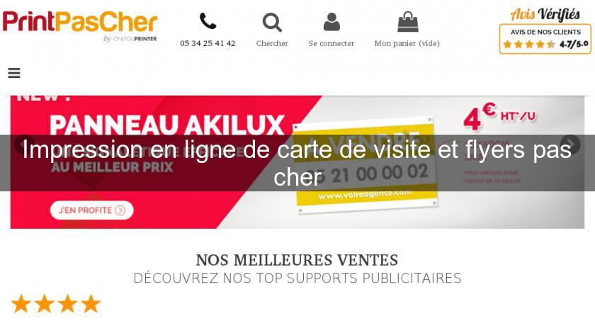 Impression en ligne de carte de visite et flyers pas cher Impression en ligne de carte de visite et flyers pas cher