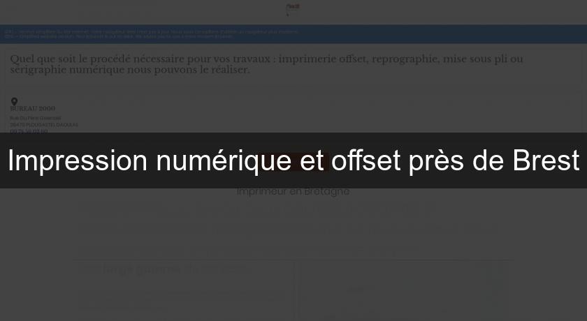 Impression numérique et offset près de Brest Impression numérique et offset près de Brest