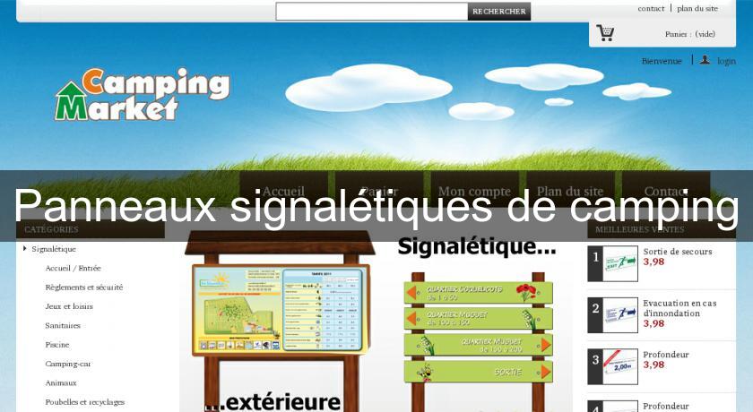 Panneaux signalétiques de camping Panneaux signalétiques de camping