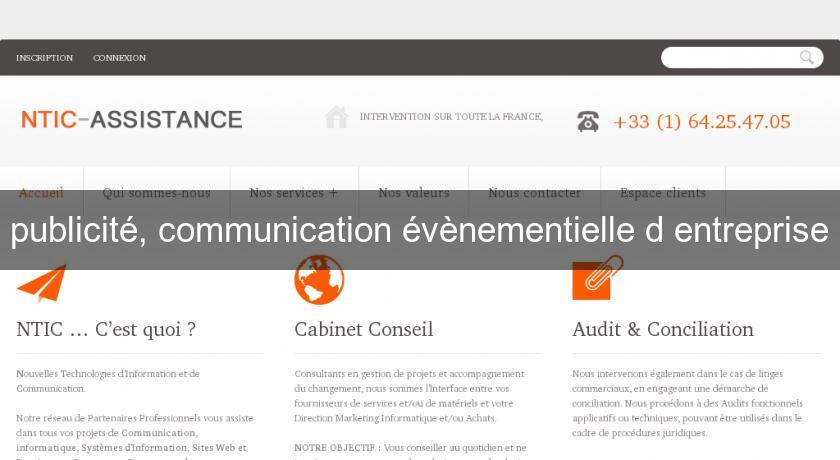 publicité, communication évènementielle d'entreprise publicité, communication évènementielle d'entreprise