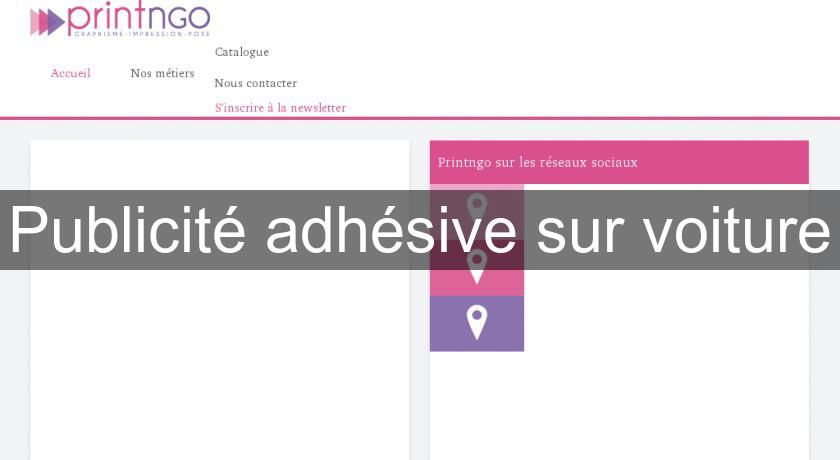 Publicité adhésive sur voiture Publicité adhésive sur voiture