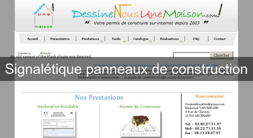 Signalétique panneaux de construction Signalétique panneaux de construction