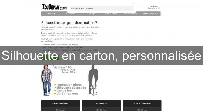 Silhouette en carton, personnalisée Silhouette en carton, personnalisée
