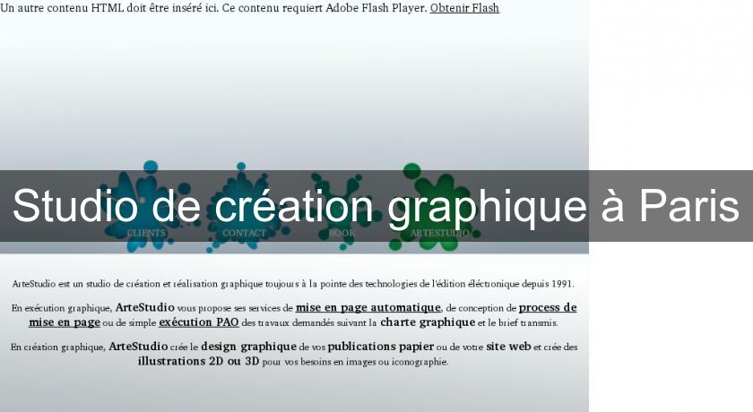 Studio de création graphique à Paris Studio de création graphique à Paris