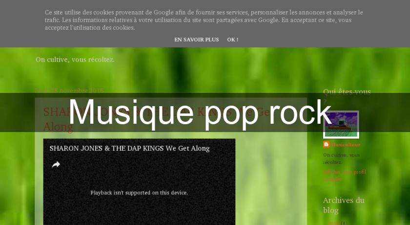 Musique pop rock Musique pop rock