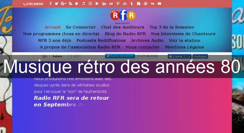 Musique rétro des années 80 Musique rétro des années 80