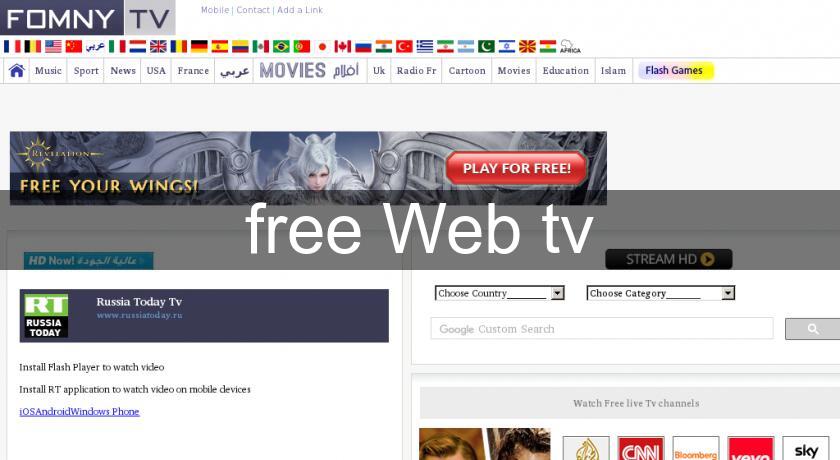 free Web tv free Web tv