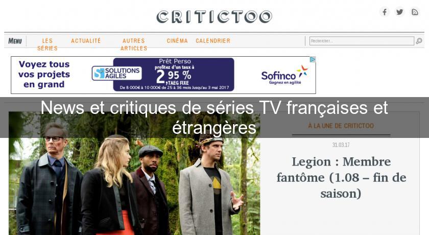 News et critiques de séries TV françaises et étrangères News et critiques de séries TV françaises et étrangères