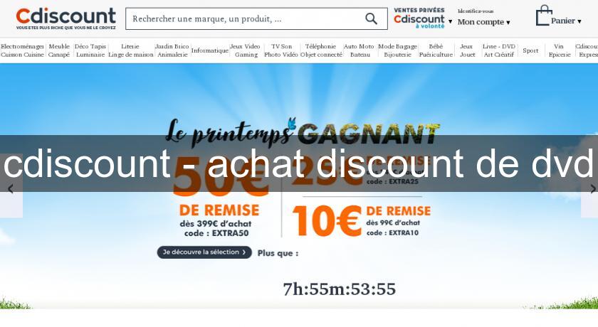 cdiscount - achat discount de dvd cdiscount - achat discount de dvd