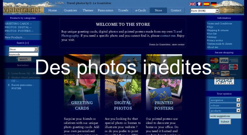 Des photos inédites Des photos inédites