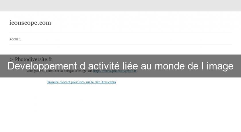 Developpement d'activité liée au monde de l'image Developpement d'activité liée au monde de l'image