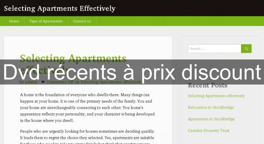 Dvd récents à prix discount Dvd récents à prix discount