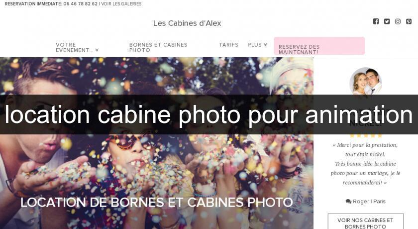 location cabine photo pour animation location cabine photo pour animation