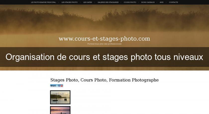 Organisation de cours et stages photo tous niveaux Organisation de cours et stages photo tous niveaux