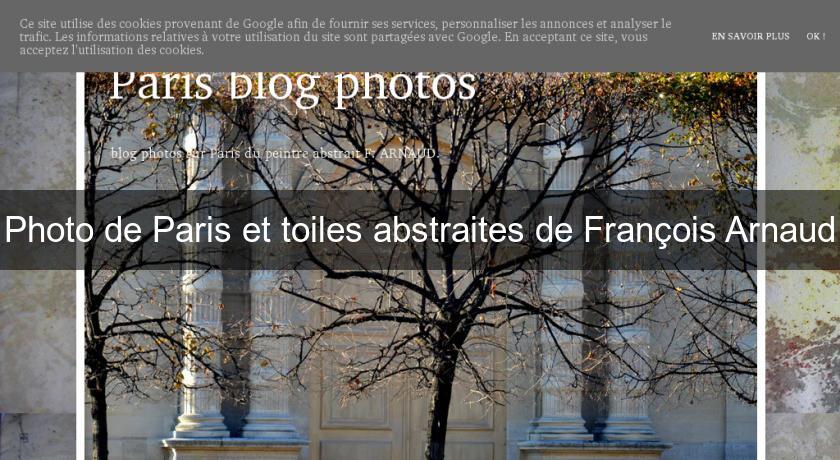 Photo de Paris et toiles abstraites de François Arnaud Photo de Paris et toiles abstraites de François Arnaud