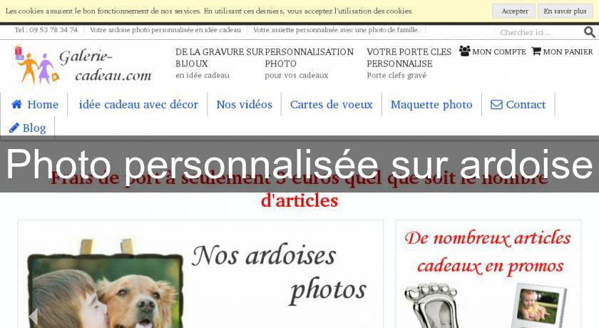 Photo personnalisée sur ardoise Photo personnalisée sur ardoise