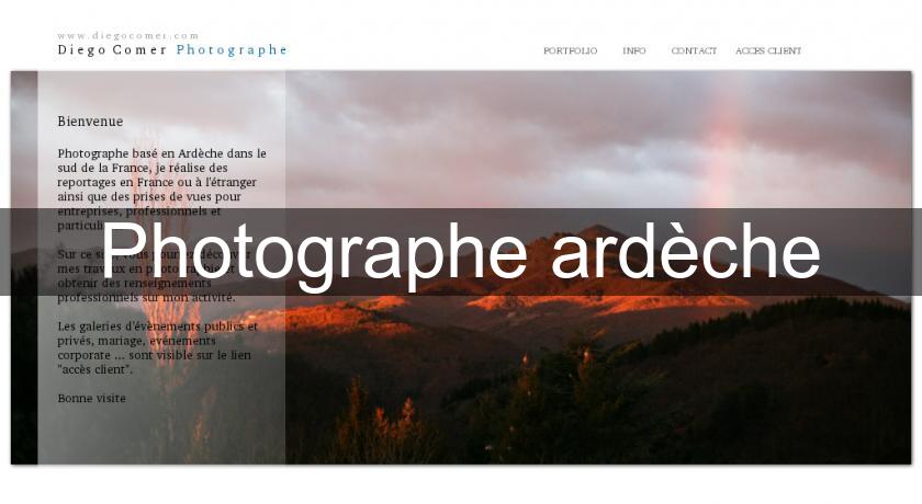 Photographe ardèche Photographe ardèche