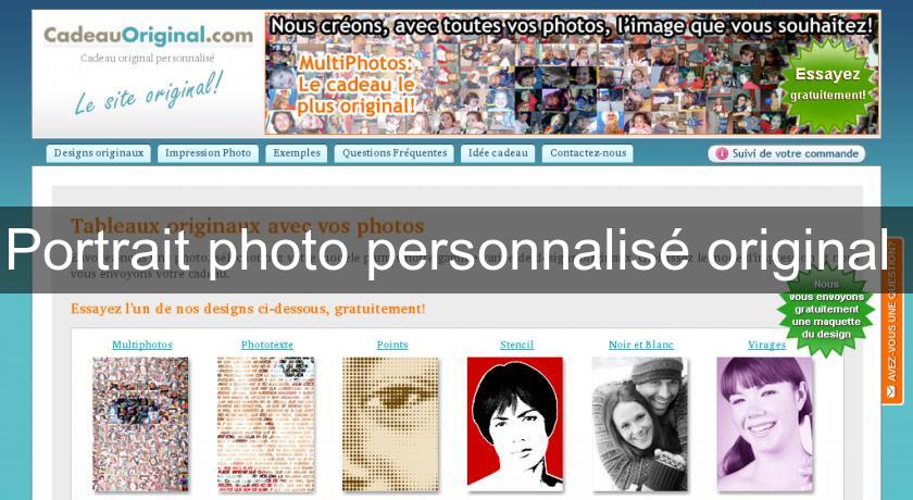 Portrait photo personnalisé original Portrait photo personnalisé original