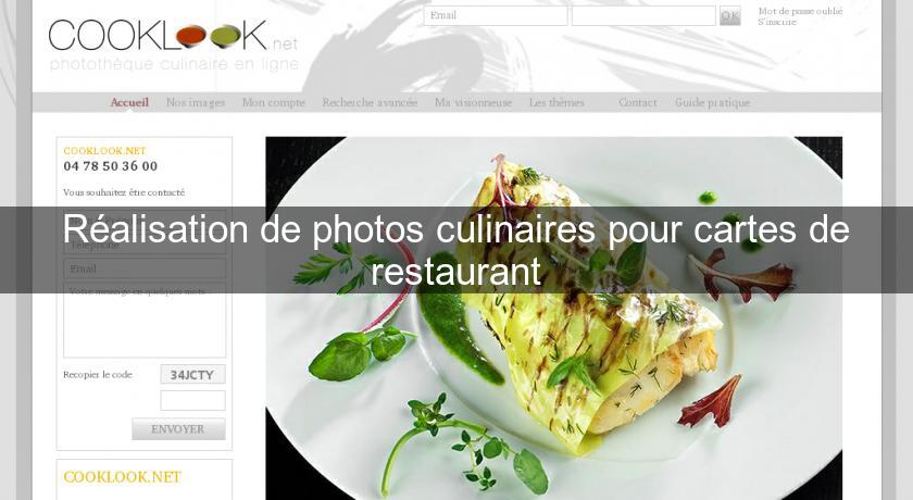 Réalisation de photos culinaires pour cartes de restaurant Réalisation de photos culinaires pour cartes de restaurant