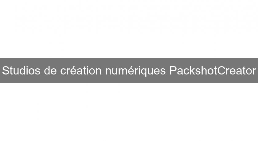 Studios de création numériques PackshotCreator Studios de création numériques PackshotCreator