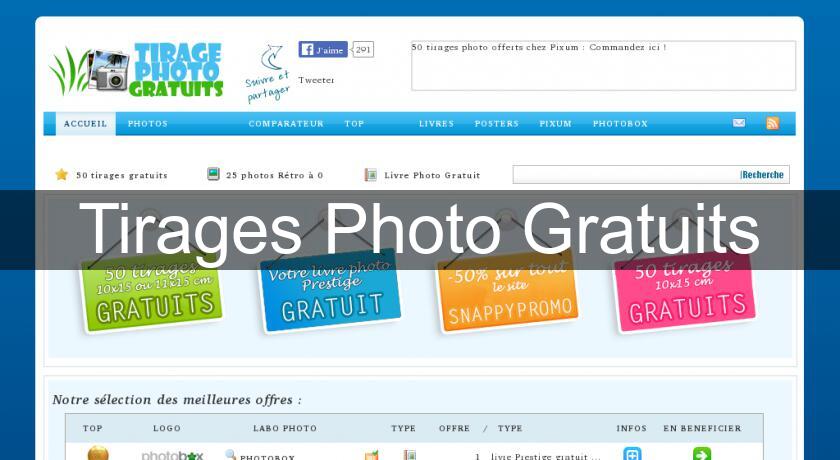 Tirages Photo Gratuits Tirages Photo Gratuits