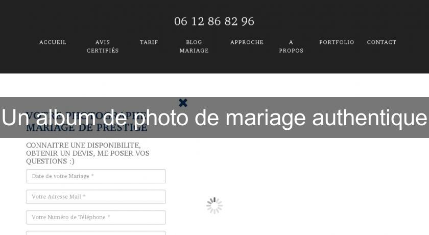 Un album de photo de mariage authentique Un album de photo de mariage authentique