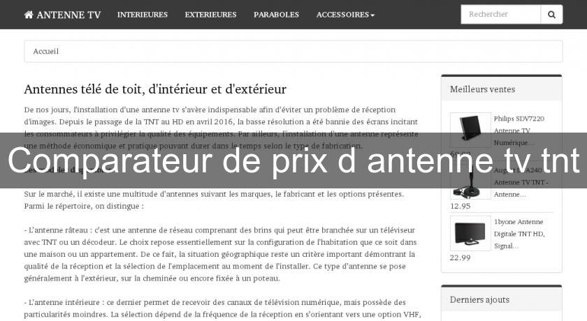 Comparateur de prix d'antenne tv tnt Comparateur de prix d'antenne tv tnt