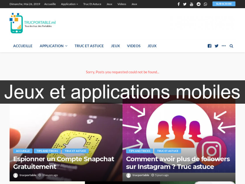 Jeux et applications mobiles Jeux et applications mobiles