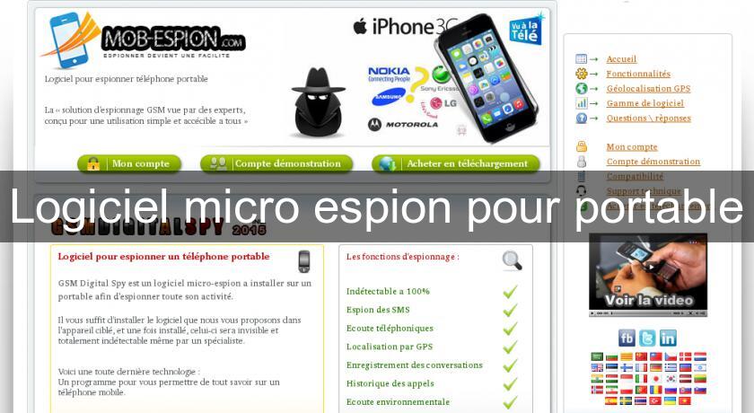 Logiciel micro espion pour portable Logiciel micro espion pour portable